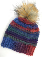 Load image into Gallery viewer, Pre-Teen Sunrise Crochet Wool Beanie