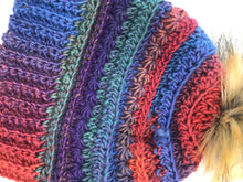 Load image into Gallery viewer, Pre-Teen Sunrise Crochet Wool Beanie